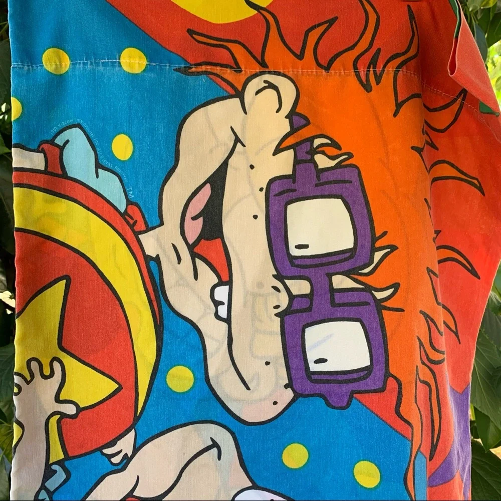 Vintage 90s Rugrats graphic pillow case